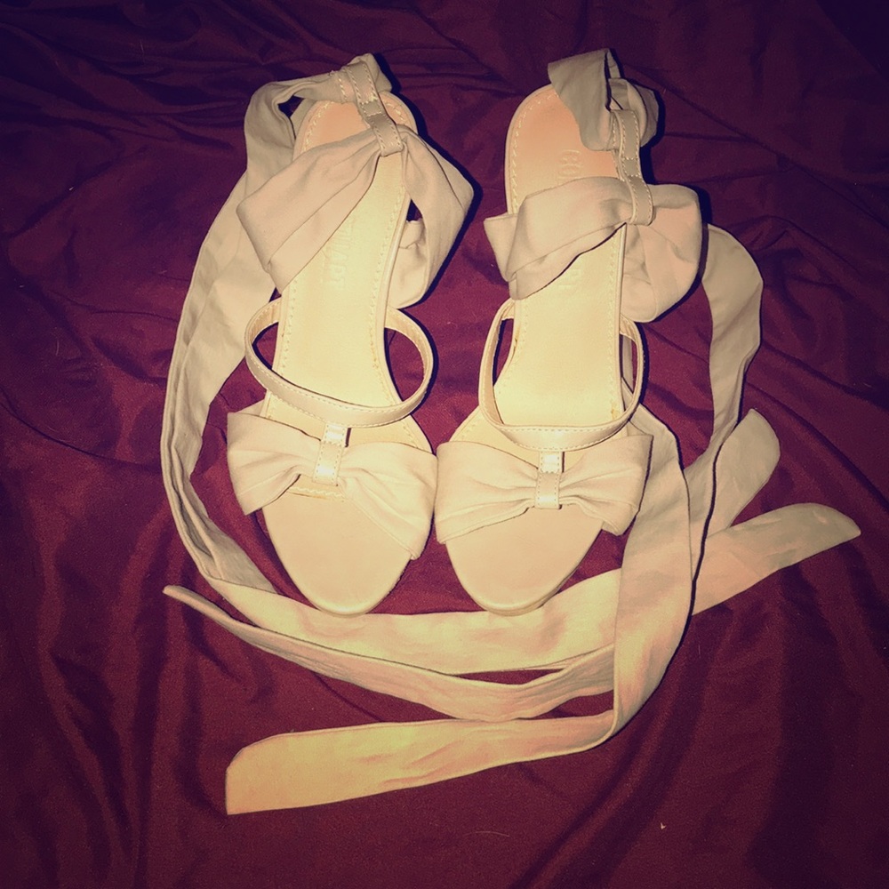 Colin Stewart lace up heeled sandals